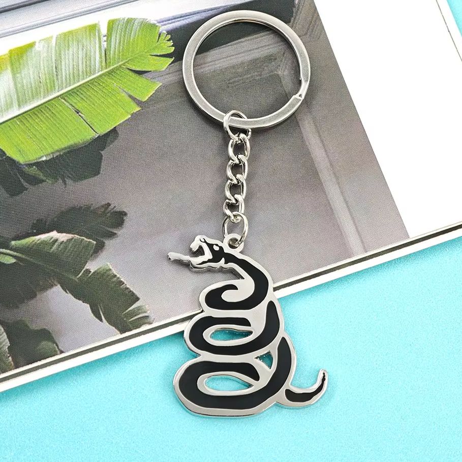 Heavy Equipment Logo - Porte-clés Serpent Enroulé Metallica-Band Black Album,