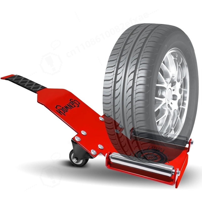Heavy Equipment Rollers - Lève-roue portable robuste avec planche coulissante