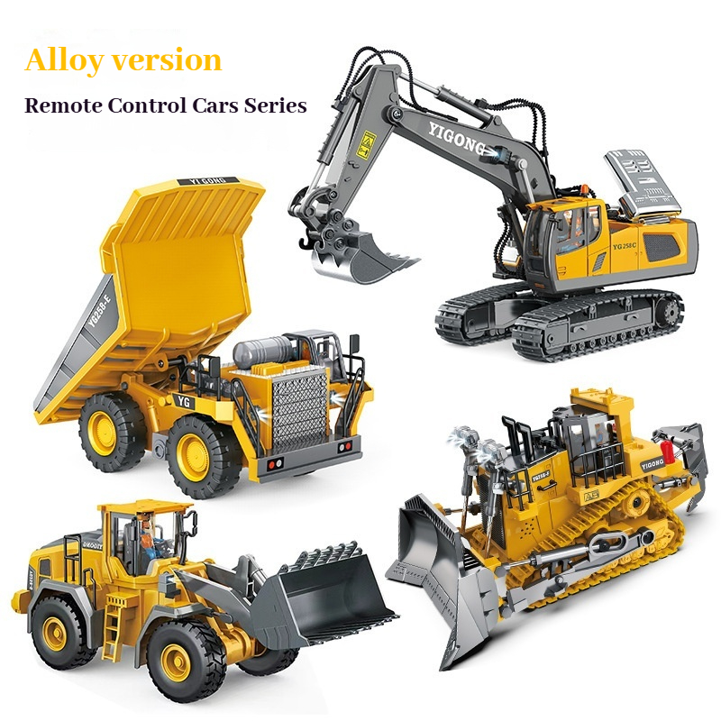 Dump Truck Toy - Véhicule d'ingénierie télécommandé en alliage YIGONG,