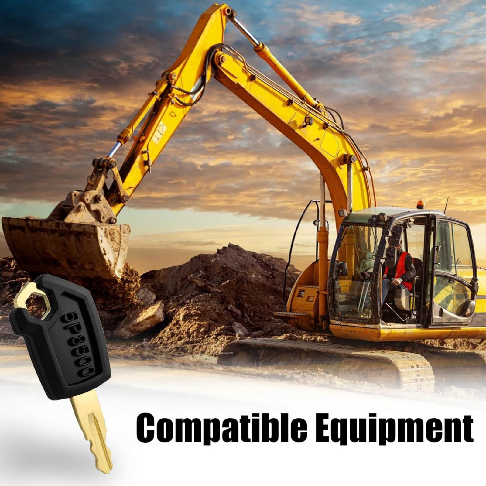 Heavy Equipment Cat - 10 pièces de clés de contact